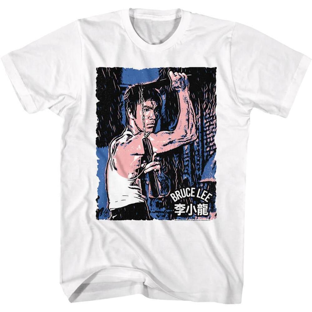 Nunchucks Artwork Bruce Lee Tshirt